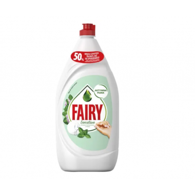 Жидкое средство для мытья посуды Fairy Чайное дерево и мята 1350 миллилитров